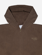 Zipper Hoodie - Brown