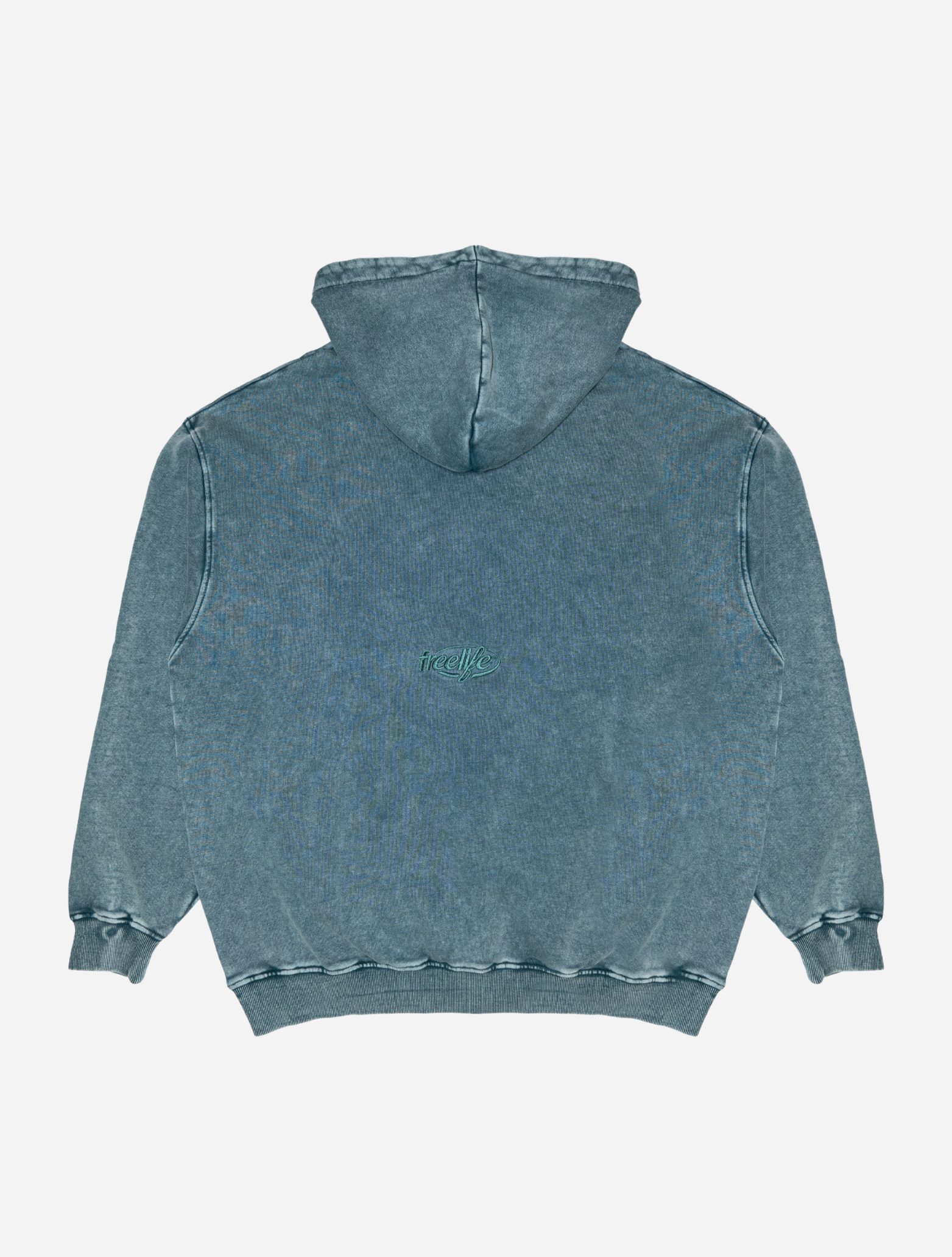 Acid Wash Hoodie - Green