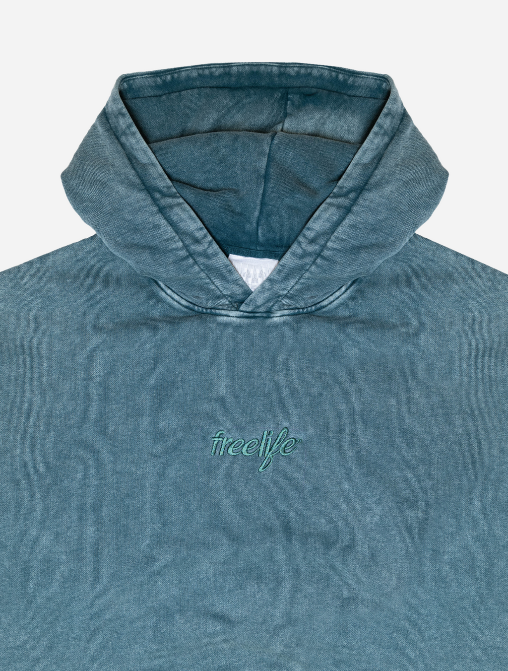 Acid Wash Hoodie - Green