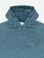 Acid Wash Hoodie - Green