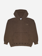 Zipper Hoodie - Brown