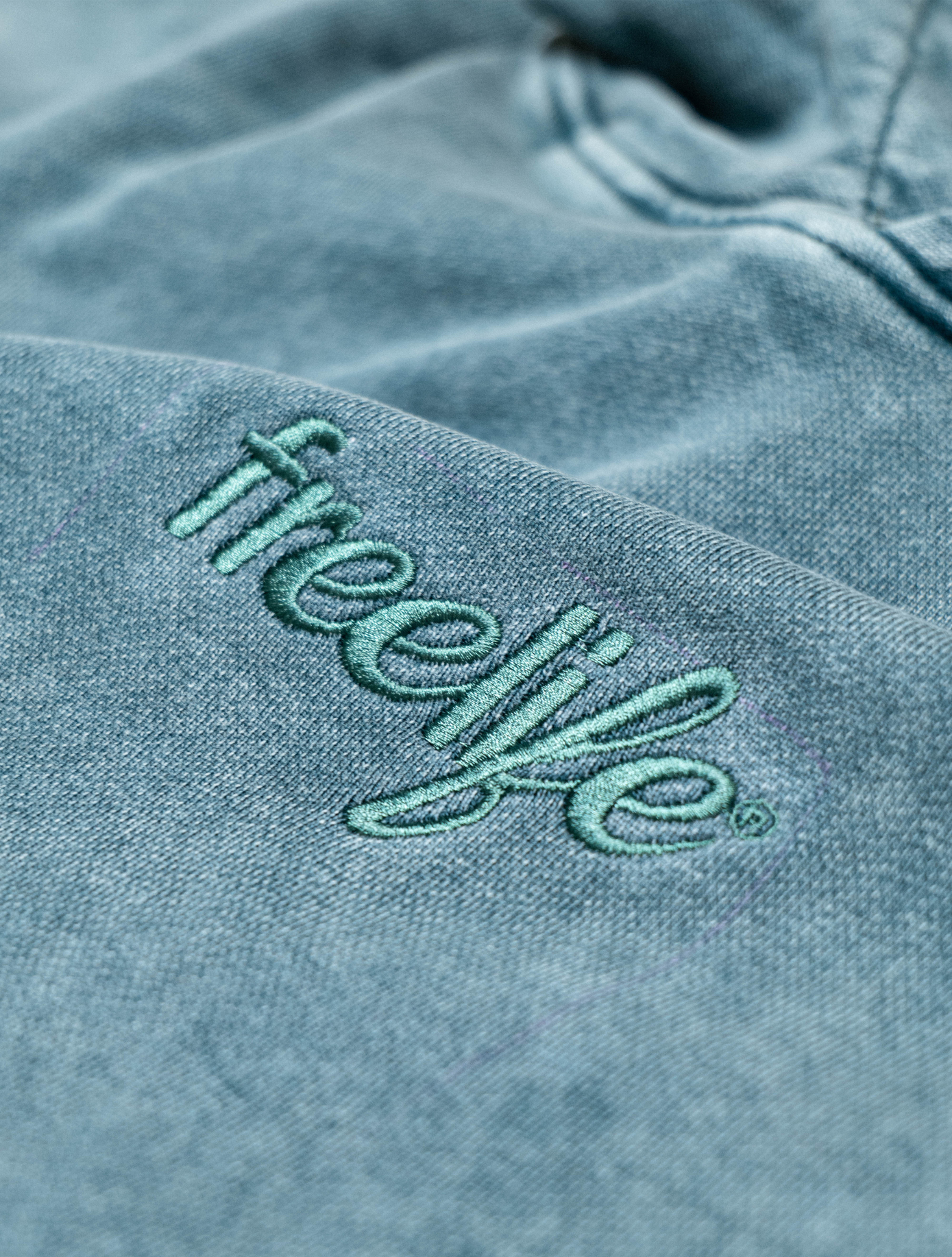 Acid Wash Hoodie - Green