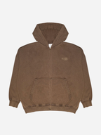 Zipper Hoodie - Brown