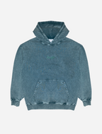Acid Wash Hoodie - Green