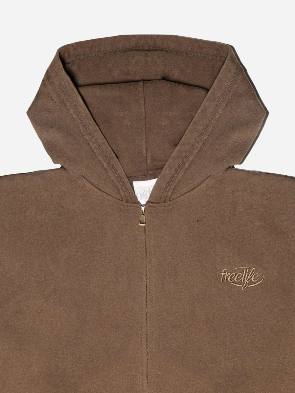 Zipper Hoodie - Brown