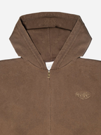 Zipper Hoodie - Brown