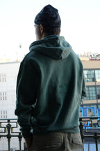 Acid Wash Hoodie - Green