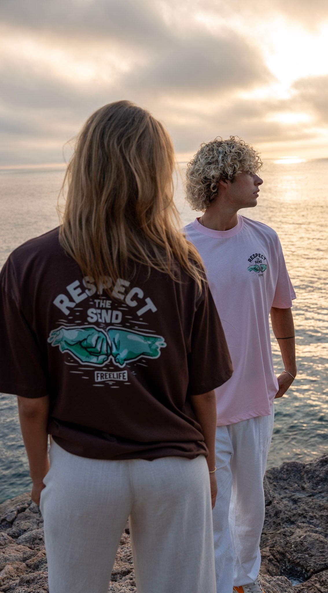 Respect The Send Tee - Brown