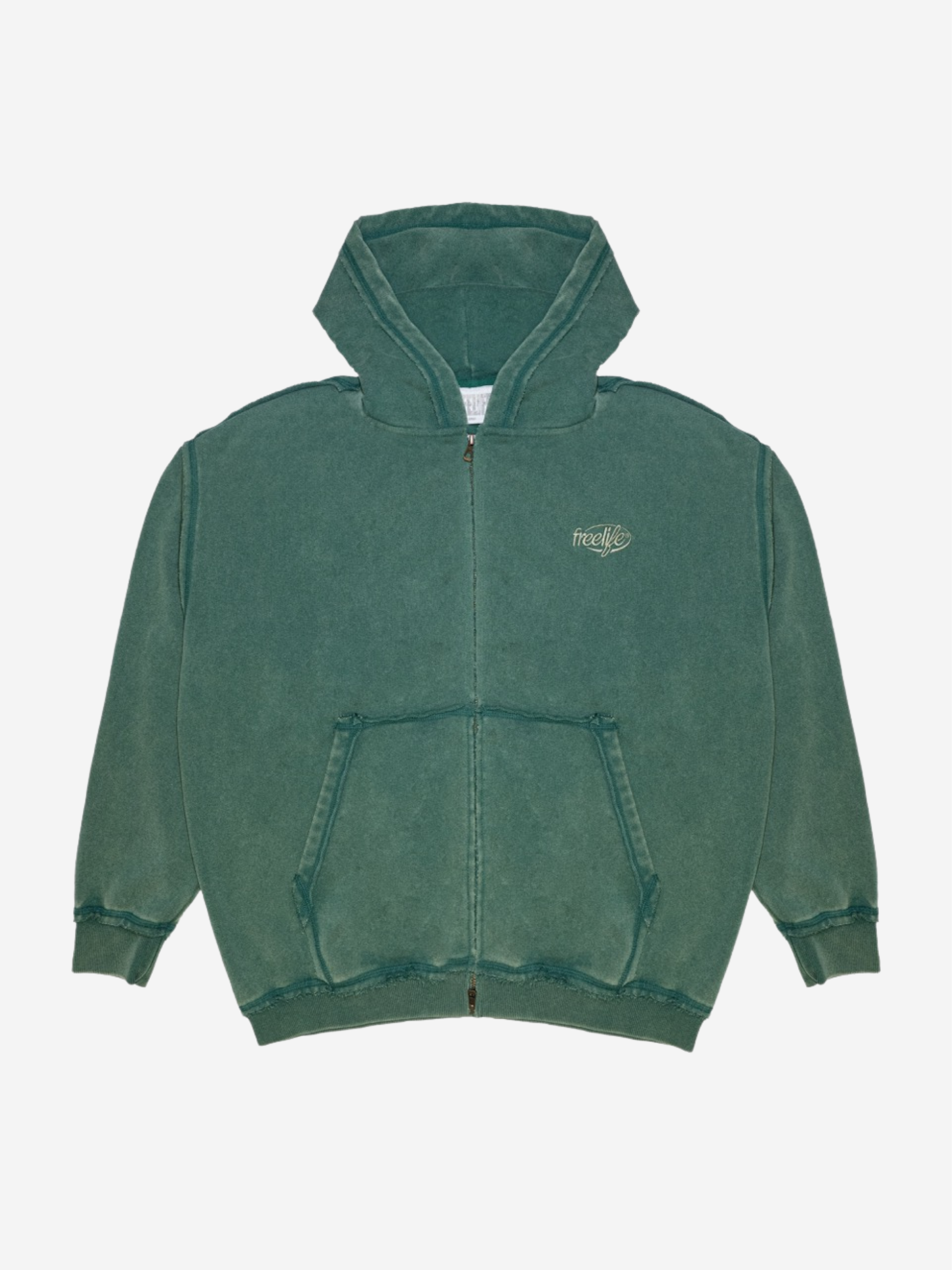 Zipper Hoodie - Green